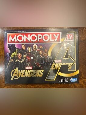 Hasbro Monopoly Marvel Avengers Board Game - Black, Red, Gold